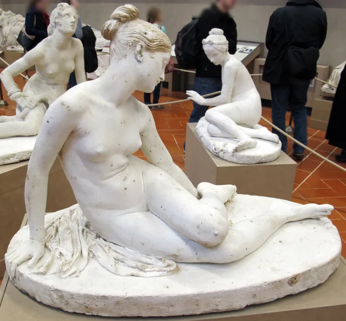 Nymph with a Scorpion (plaster model)