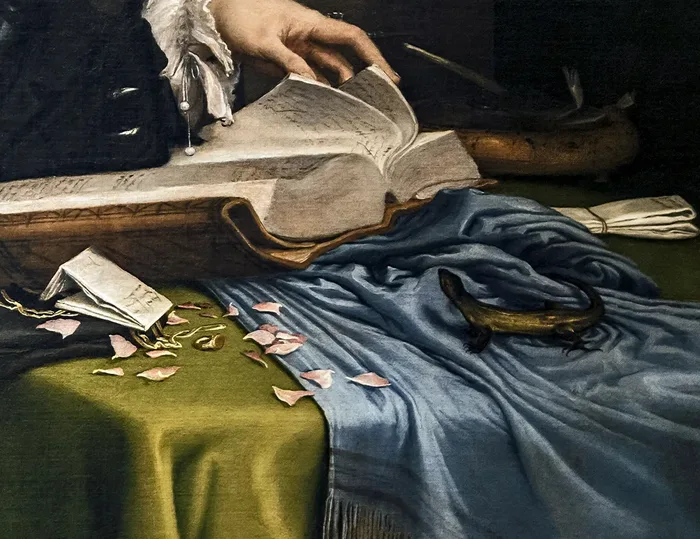 Portrait of a gentleman in his studio