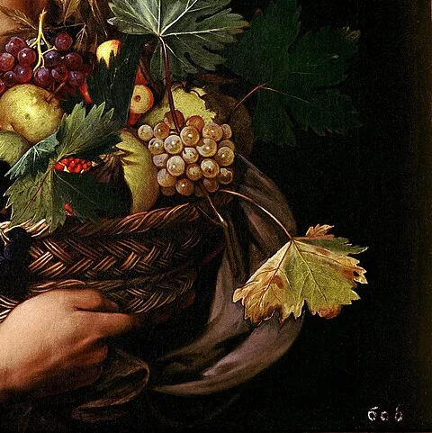 Boy with a Basket of Fruit