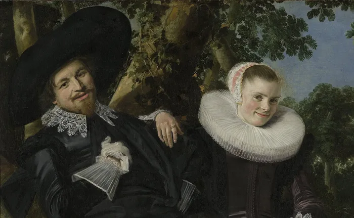 Portrait of a Couple probably Isaac Massa and Beatrix van der Laen
