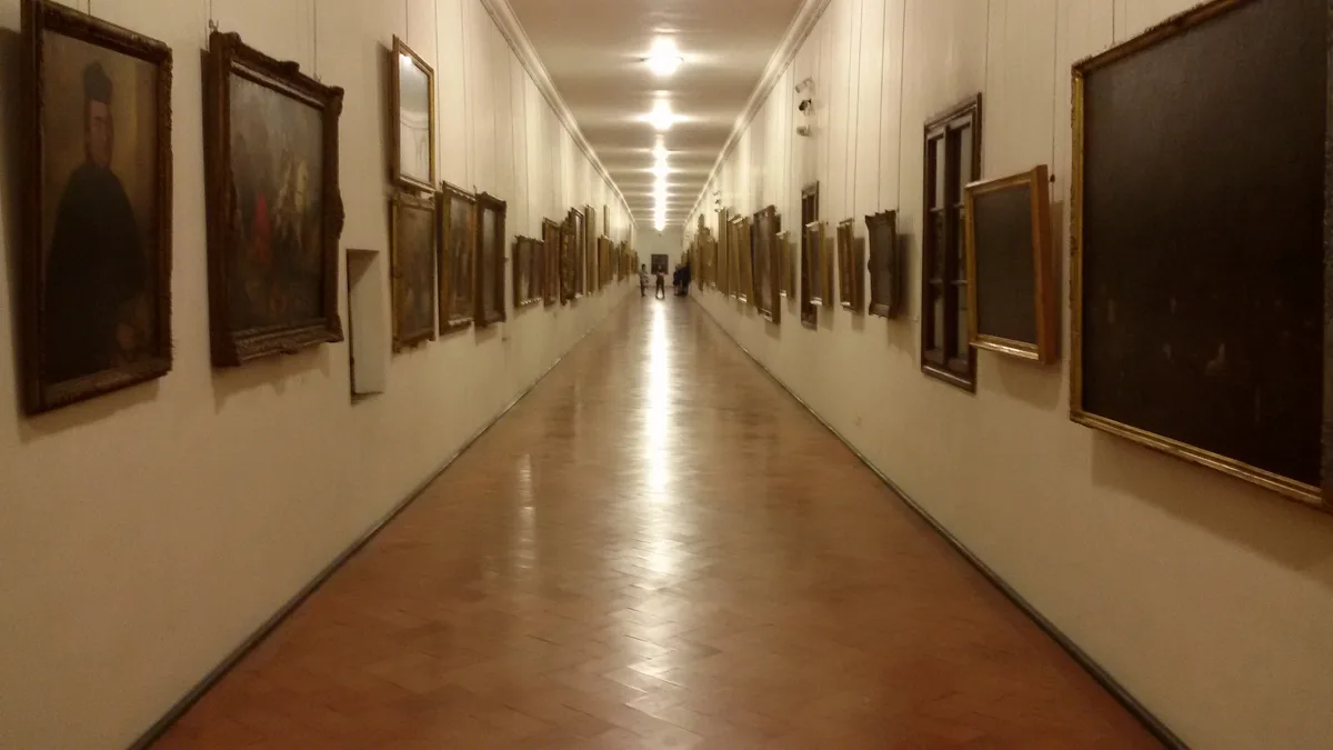 Inside the Vasari Corridor
