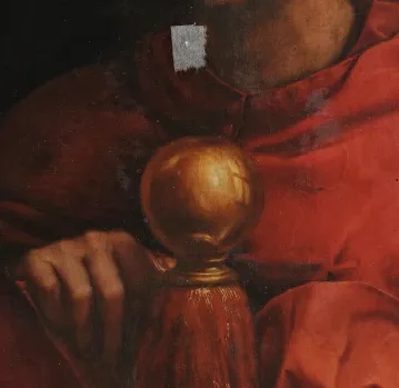 Ritratto di Leone X con i cardinali Giulio de' Medici e Luigi de' Rossi (copia da Raffaello)