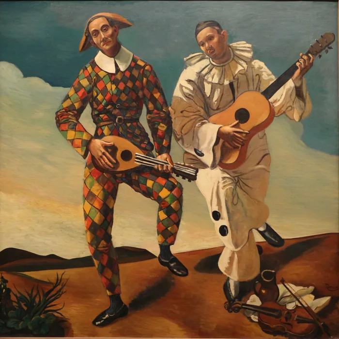 Harlequin and Pierrot