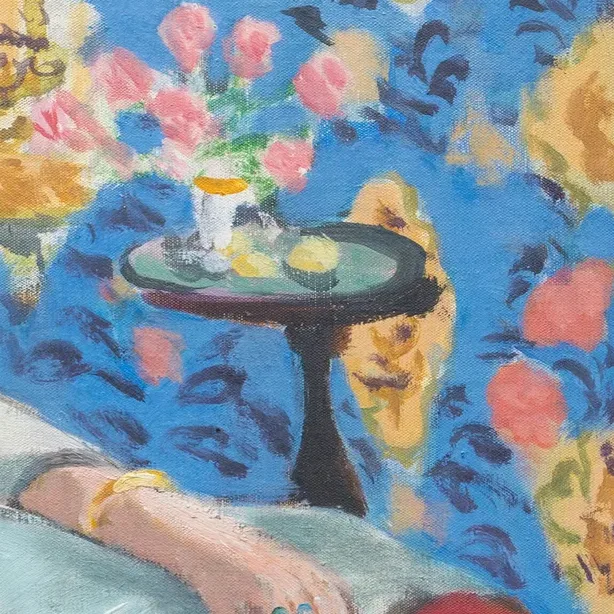 Odalisque in red trousers