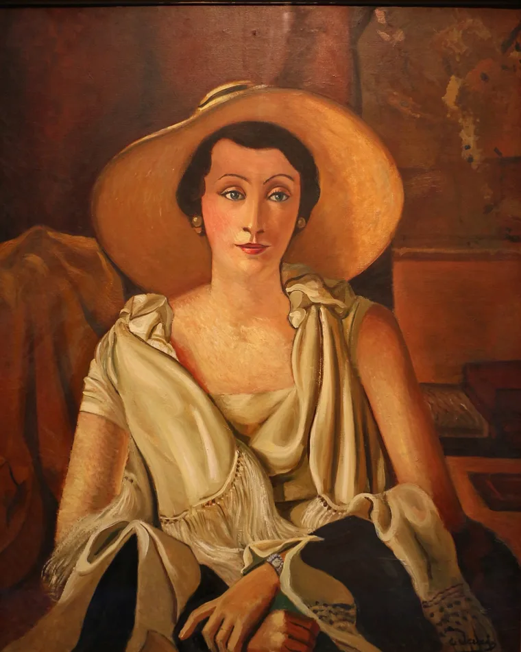 Portrait of Madame Paul Guillaume in a Large Hat