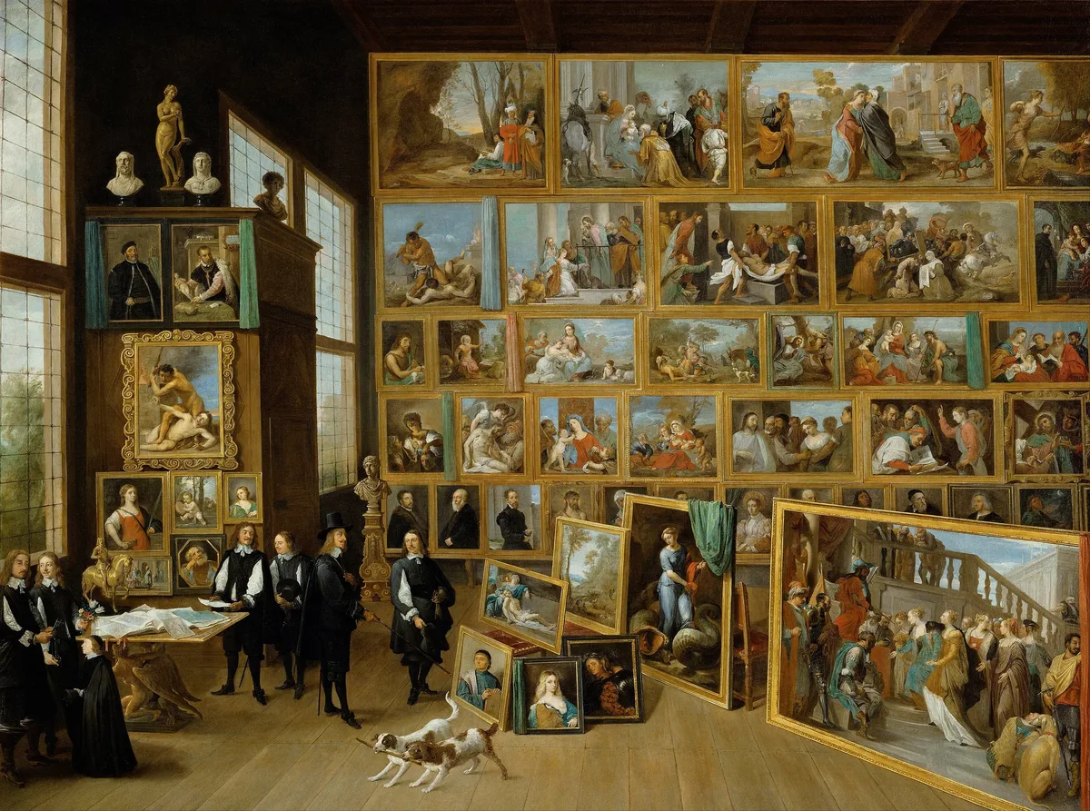 El archiduque Leopoldo Guillermo en su galería de Bruselas
