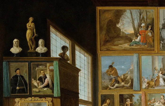 El archiduque Leopoldo Guillermo en su galería de Bruselas