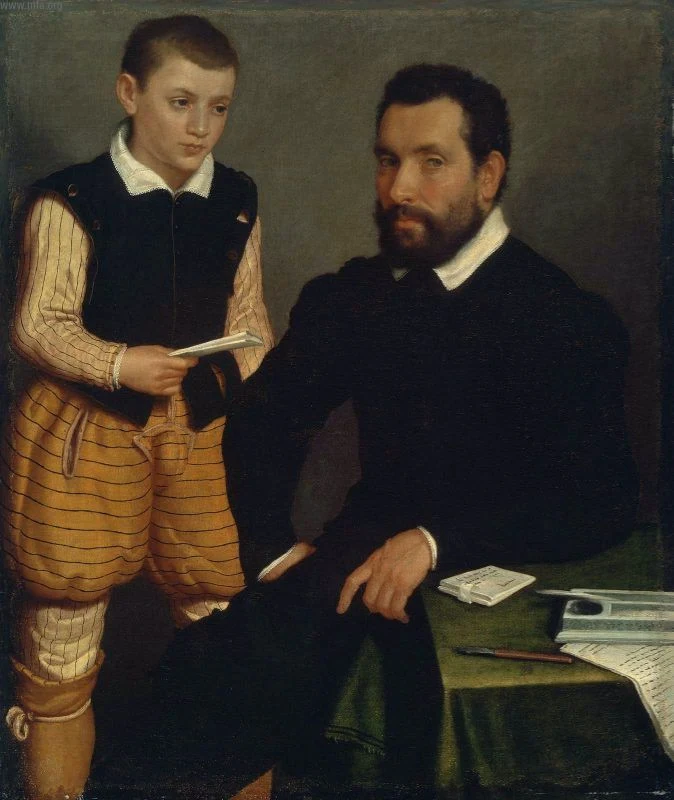 Bildnis eines Mannes mit einem Knaben (Graf Alborghetti und Sohn)