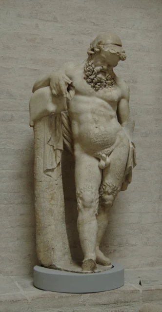 Silenus with a Wineskin