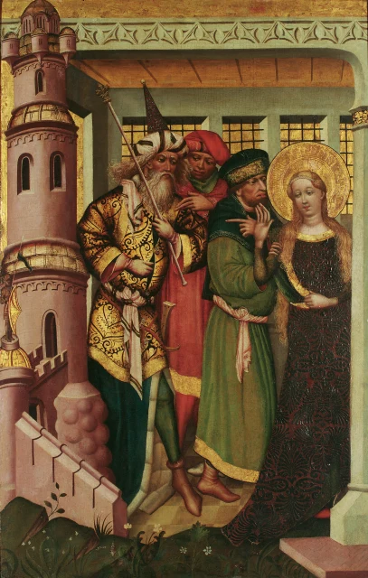 St Barbara Being Led to the Tower