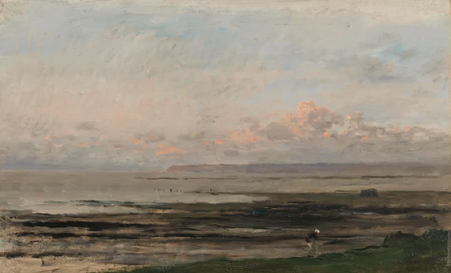 Spiaggia con la bassa marea