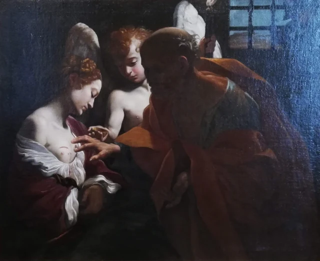 Saint Agatha Healed in Prison by Saint Peter