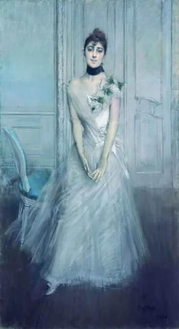 The White Pastel. Portrait of Emiliana Concha de Ossa