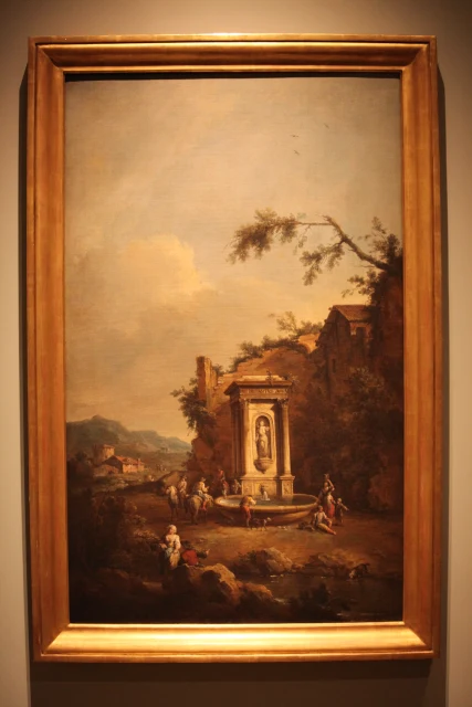 Landscape with a fountain