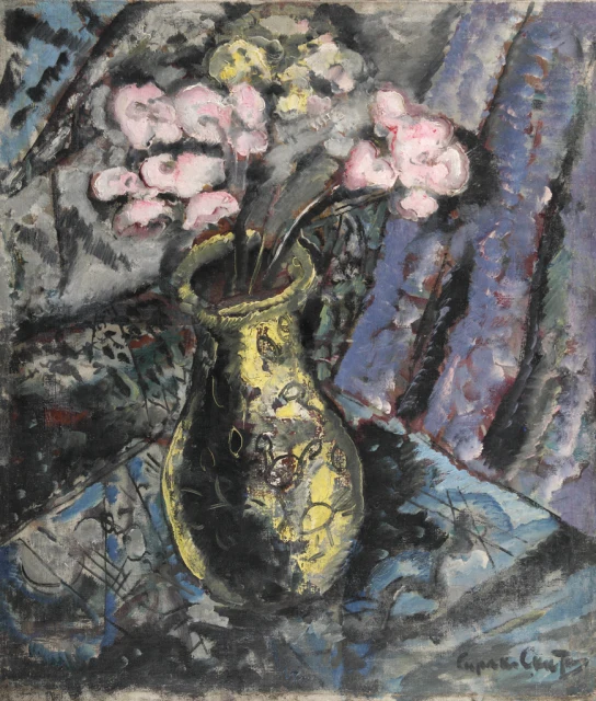 Jarrón con flores