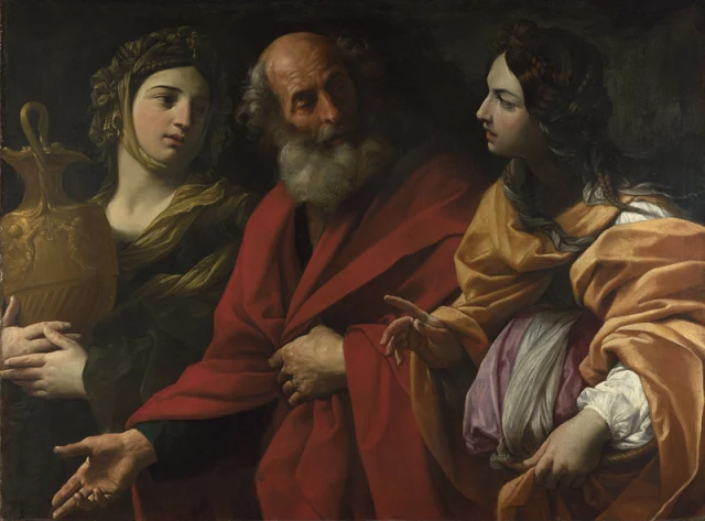 Lot and his Daughters leaving Sodom