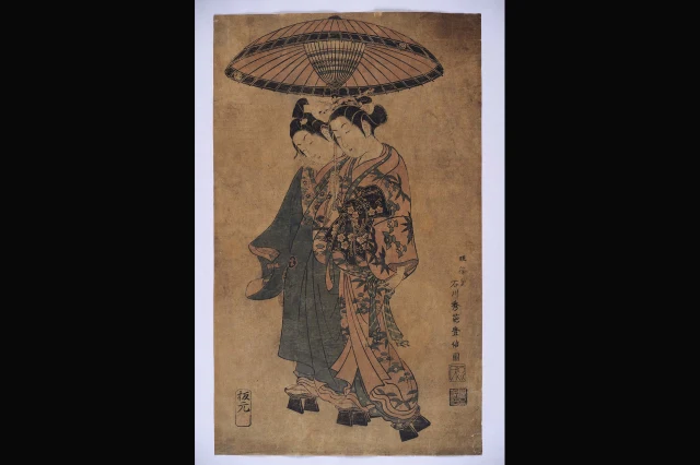 Actors Sanogawa Ichimatsu and Segawa Kikunojo as Lovers