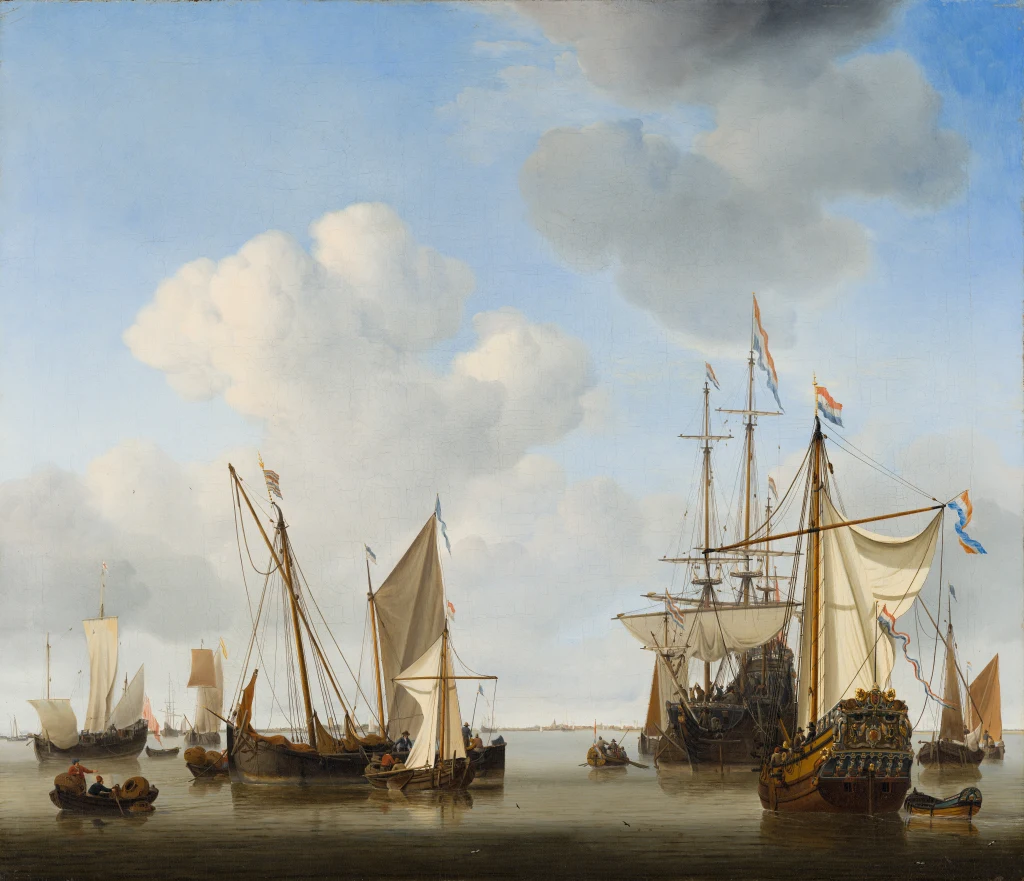 정박지의 배들