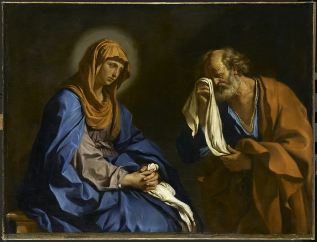 Saint Peter Weeping before the Virgin