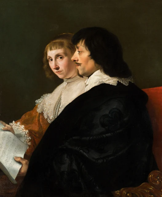 Doppelbildnis von Constantijn Huygens (1596-1687) und Suzanna van Baerle (1599-1637)