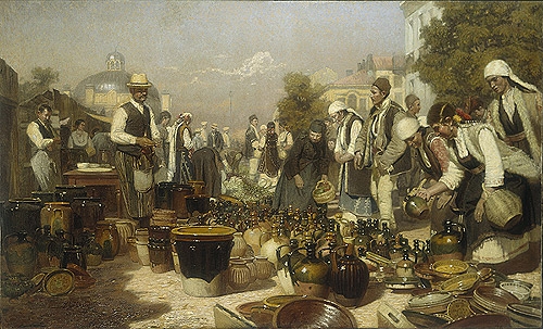 Mercado de verduras en Sofía (El mercado de la cerámica)