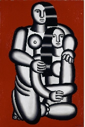 Two Figures (Nudes on a Red Ground)