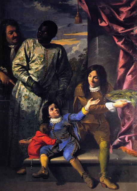 Retrato de cuatro sirvientes de la corte medicea