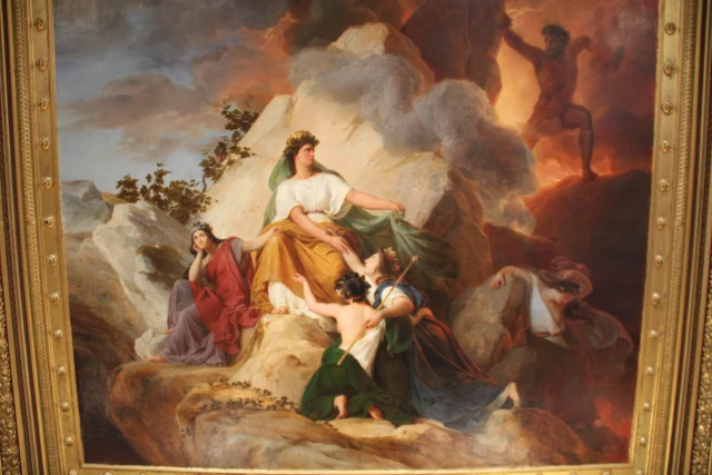Cibele protegge dal Vesuvio le città di Stabia, Ercolano, Pompei e Resina