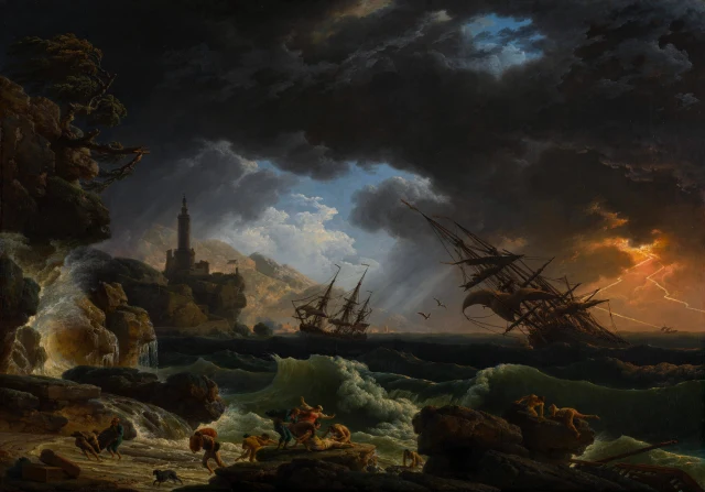 A Shipwreck in Stormy Seas ('Tempête')