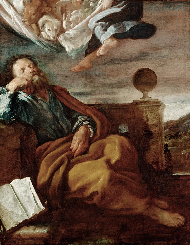 Vision des hl. Petrus von den unreinen Tieren