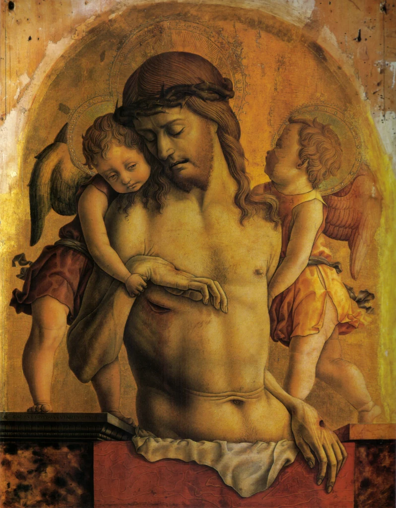 The Dead Christ supported by Two Angels