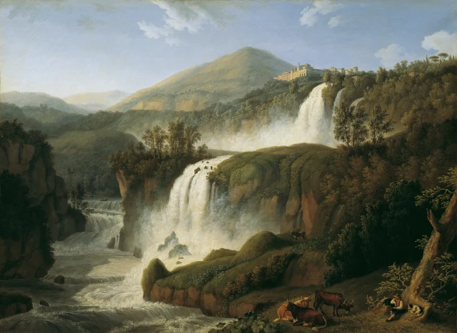La grande cascata di Tivoli presso Roma