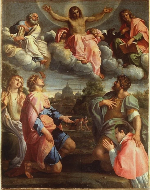 Christ in Glory with Saints and Odoardo Farnese