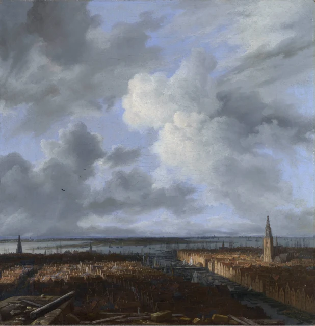 A Panoramic View of Amsterdam looking towards the IJ
