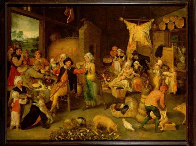 Peasant Parlour with Noble Visitors