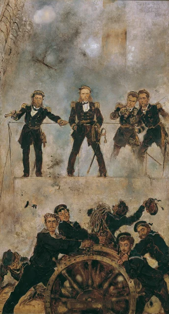 Admiral Tegetthoff in the Naval Battle of Lissa I