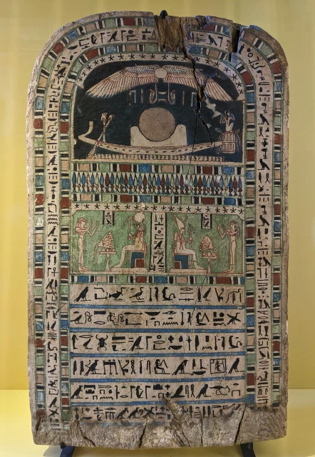 Stela of the Lady Udjarenes Worshipping the Sun