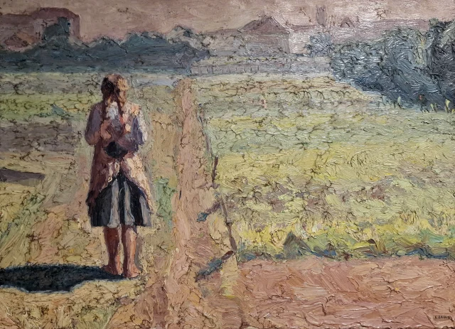 Girl in the Vegetable Garden