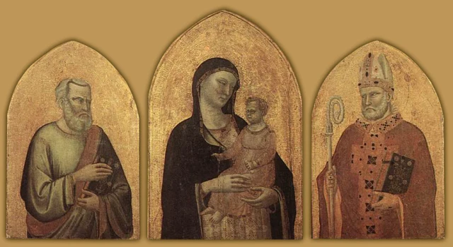 Madonna mit Kind und den Heiligen Matthäus und Nikolaus