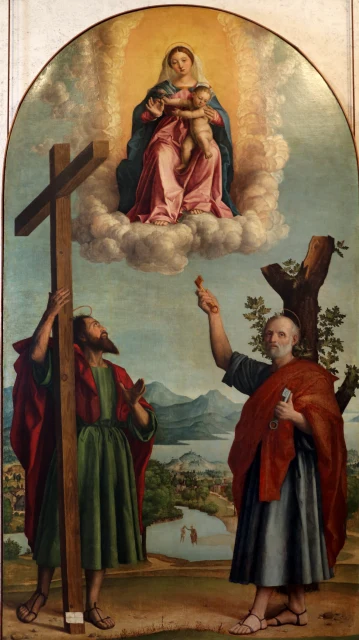 Madonna mit Kind und den Heiligen Petrus und Andreas (Madonna mit der Eiche)