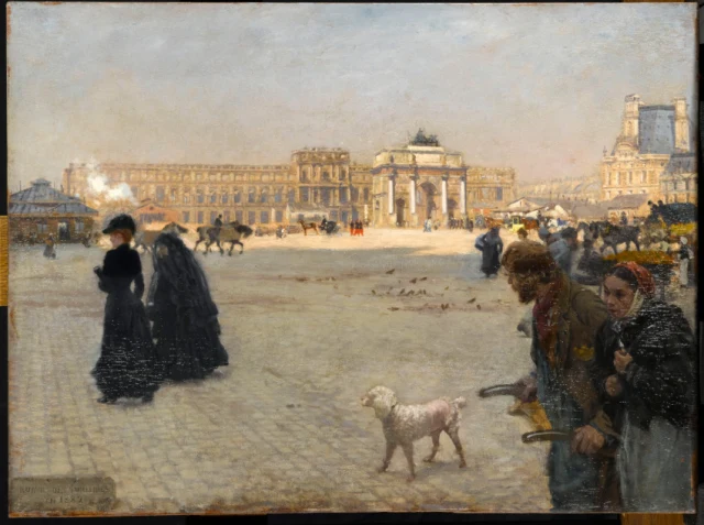 The Place du Carrousel: The Ruins of the Tuileries in 1882
