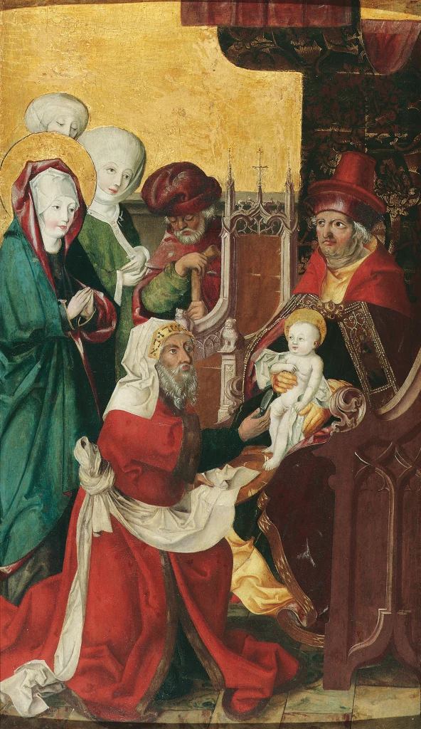 La Circoncisione di Cristo (interno) e la Vergine Maria da una Visitazione (esterno)