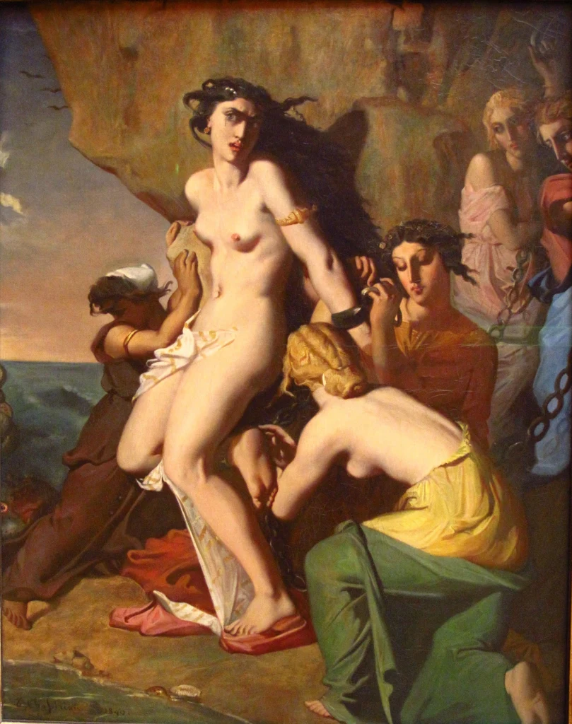 Andromeda Chained to the Rock by the Nereids