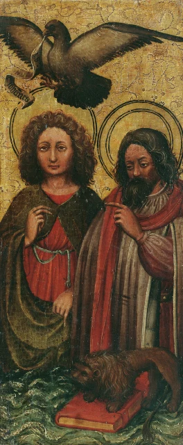 The Evangelists John and Mark