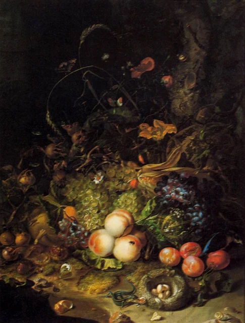 Flowers, Fruit, Reptiles and Insects on the Edge of a Wood