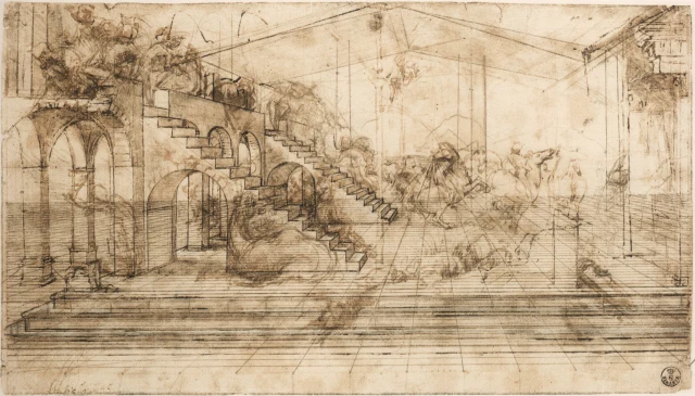 Perspective Study for the Background of the Adoration of the Magi
