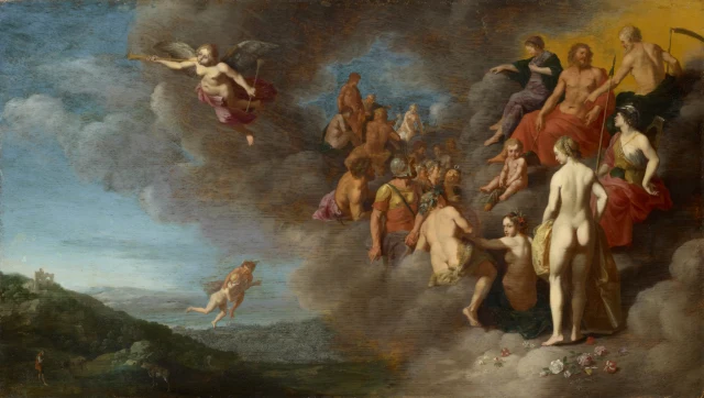 Mercury bringing Psyche to Mount Olympus