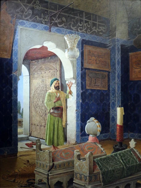 Old Man in Front of Children's Tombs