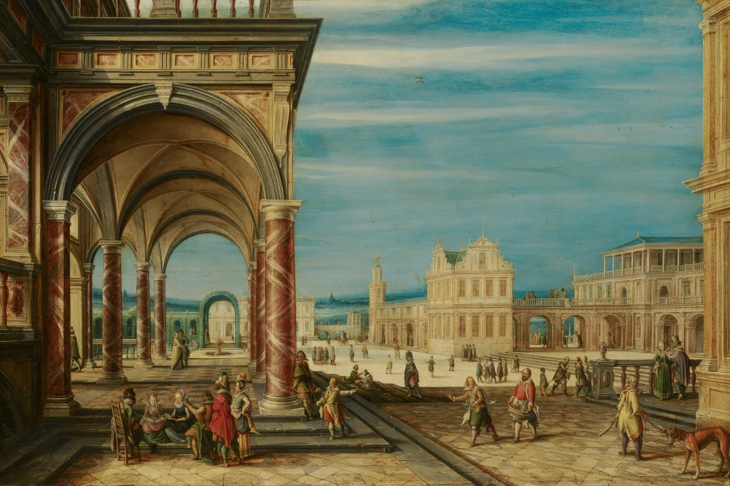 Piazza con edifici immaginari