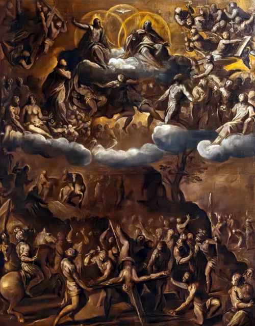 The Trinity in Glory and the Martyrdom of Saints Peter and Paul